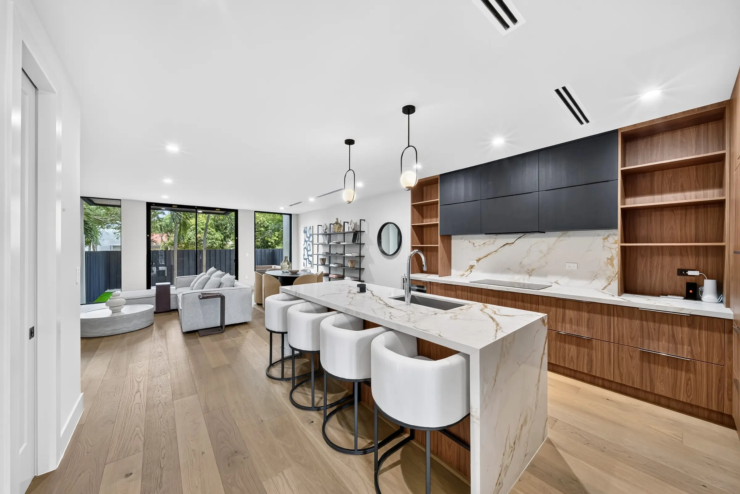1034 SW 11th Avenue - Open kitchen and living area
