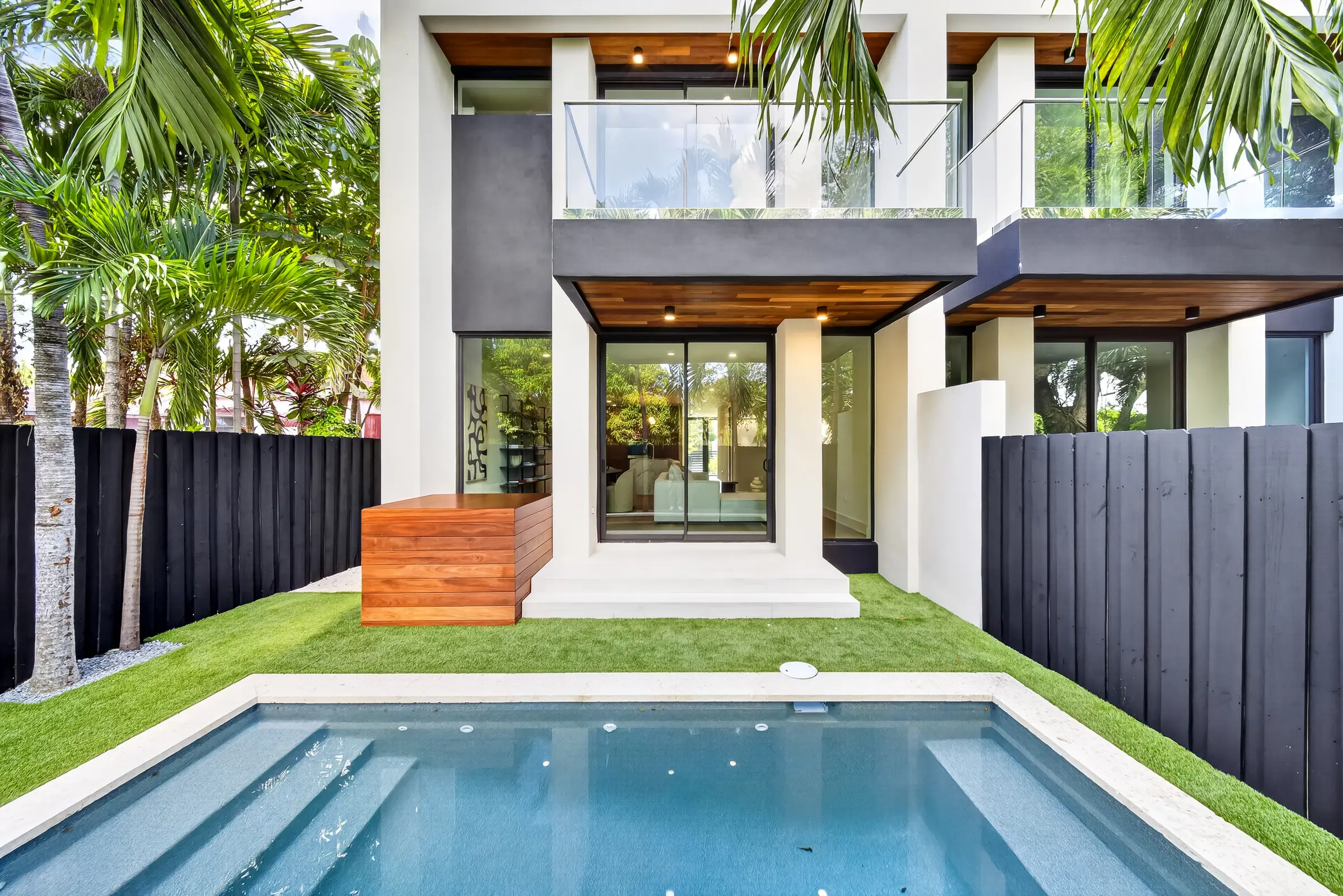 1034 SW 11th Avenue - Rear elevation and pool