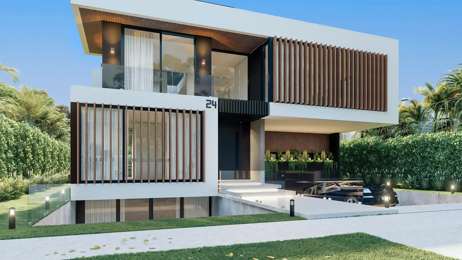 24 SW 24th Road - Angled front elevation rendering