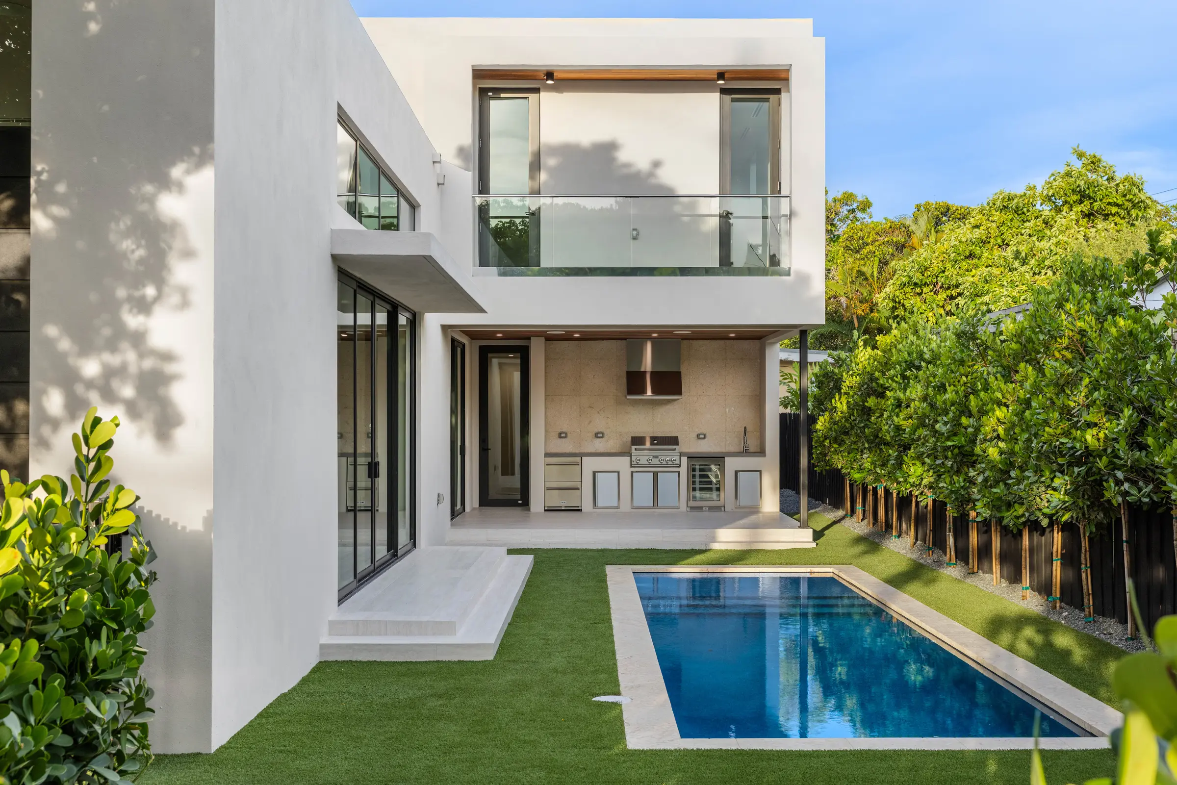 4031 NW 1st Avenue - Rear terrace and pool