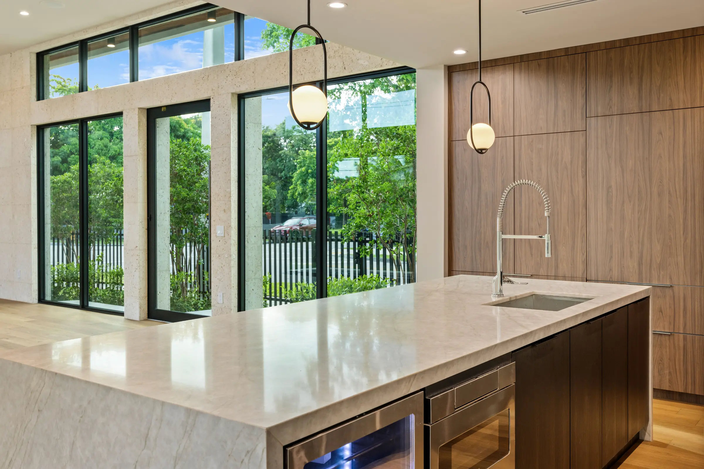 4031 NW 1st Avenue - Kitchen island and glazing